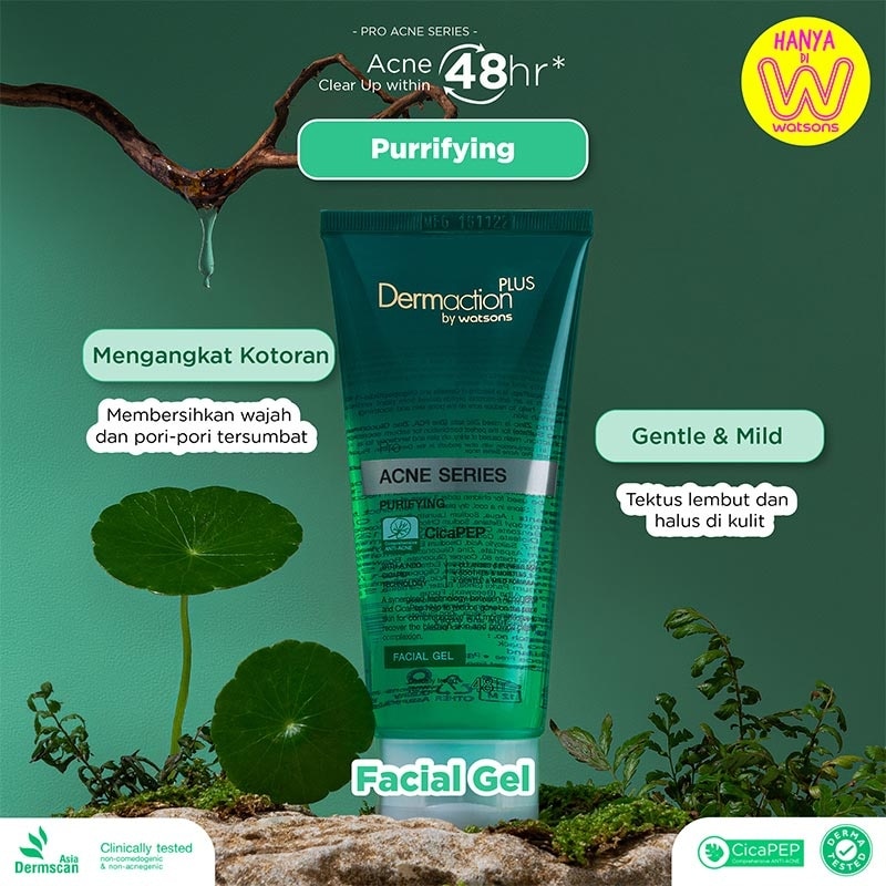 Dermaction Plus by Watsons Acne Series Purifying Facial Gel 100ml