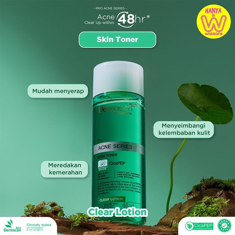 Dermaction Plus by Watsons Acne Series Skin Toner Clear Lotion 100ml