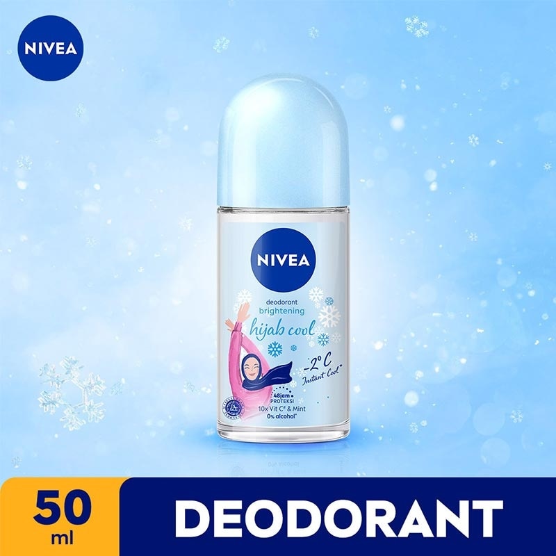 Nivea Brightening Hijab Cool Deodorant Roll On 50ml