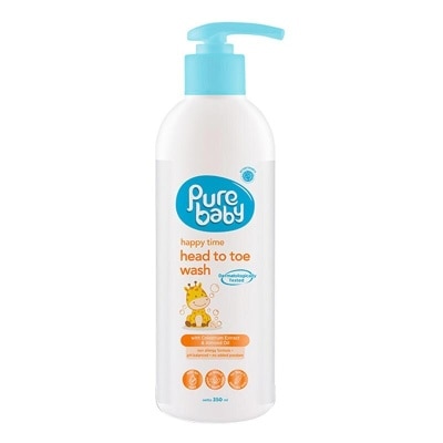 PURE BABY Pure Baby Happy Head Toe Wash Pump 350Ml