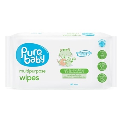 PURE BABY Pure Baby Multipurpose Wipes 50''s