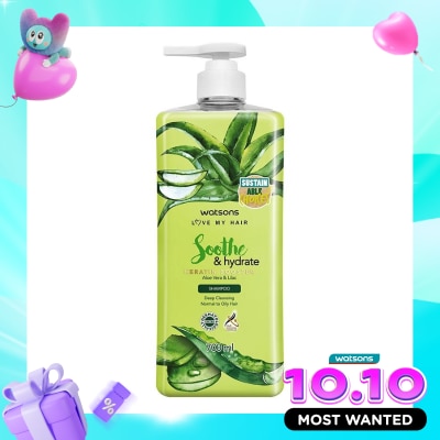 WATSONS COLLECTION Soothe & Hydrate Aloe Vera & Lilac Shampoo 700Ml image