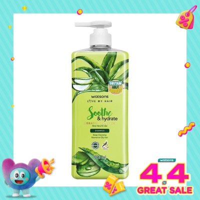 WATSONS - Soothe & Hydrate Aloe Vera & Lilac Shampoo 700Ml