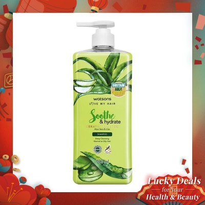 WATSONS Soothe & Hydrate Aloe Vera & Lilac Shampoo 700Ml