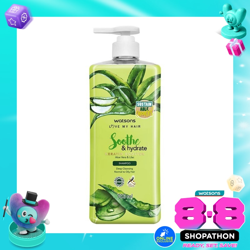 Soothe & Hydrate Aloe Vera & Lilac Shampoo 700Ml image