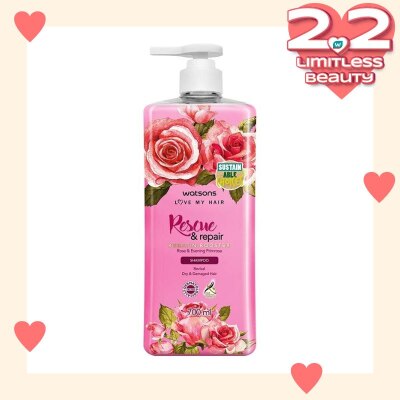 WATSONS Watsons Rescue & Repair Rose & Evening Primrose Shampoo 700Ml