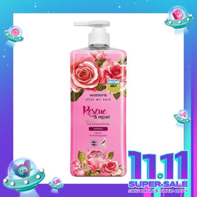 WATSONS Rescue & Repair Rose & Evening Primrose Shampoo 700Ml