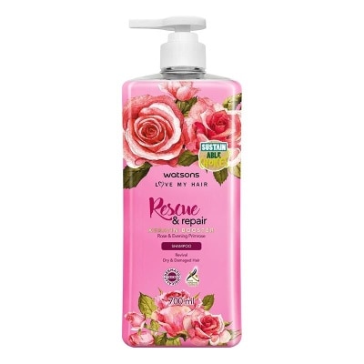 WATSONS Watsons Rescue & Repair Rose & Evening Primrose Shampoo 700Ml