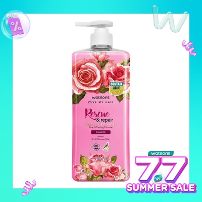 WATSONS Watsons Rescue & Repair Rose & Evening Primrose Shampoo 700Ml