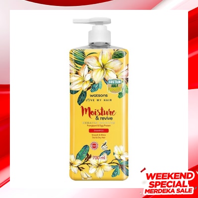 WATSONS Watsons Moisture & Revive Frangipani & Egg Protein Shampoo 700Ml