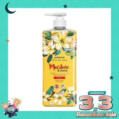 WATSONS Moisture & Revive Frangipani & Egg Protein Shampoo 700Ml