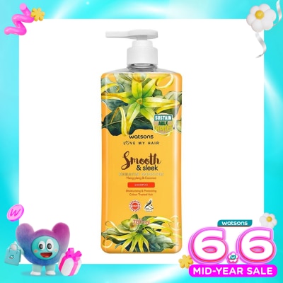 WATSONS COLLECTION - Smooth & Sleek Ylang-Ylang & Coconutt Shampoo 700Ml