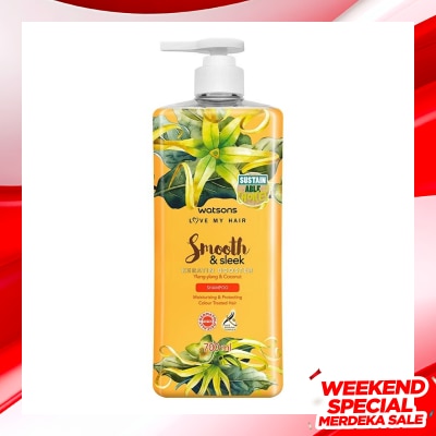 WATSONS Watsons Smooth & Sleek Ylang-Ylang & Coconutt Shampoo 700Ml