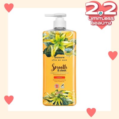 WATSONS Watsons Smooth & Sleek Ylang-Ylang & Coconutt Shampoo 700Ml