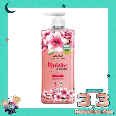 WATSONS Revitalise & Restore Sakura & Strawberry Shampoo 700Ml