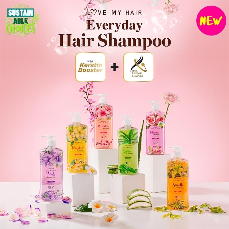 Watsons Purify & Energise Freesia & Bergamot Shampoo 700Ml