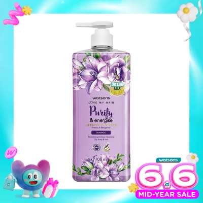 WATSONS COLLECTION - Purify & Energise Freesia & Bergamot Shampoo 700Ml