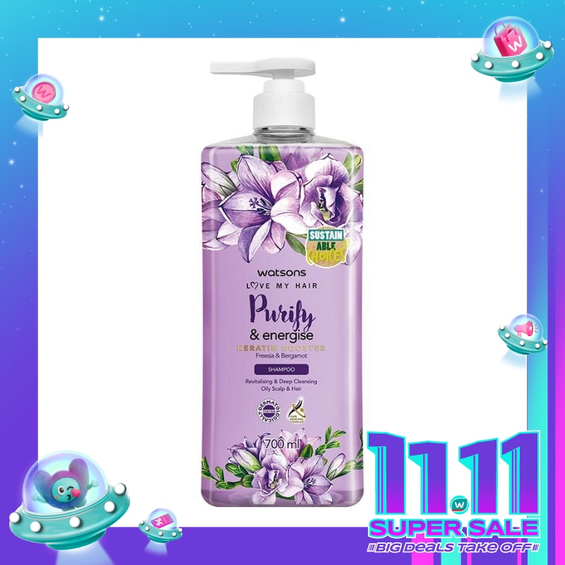 Purify & Energise Freesia & Bergamot Shampoo 700Ml