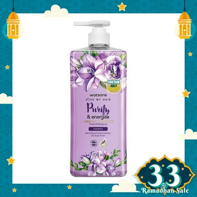 WATSONS Watsons Purify & Energise Freesia & Bergamot Shampoo 700Ml