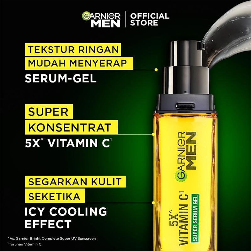 Garnier Men Turbo Bright 5x Vitamin C Super Serum Gel 30 ML