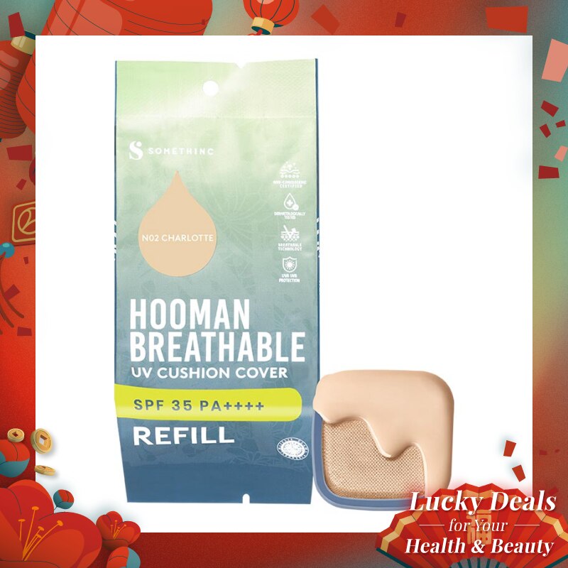SOMETHINC Somethinc (Refill) Hooman Breathable UV Cushion Cover SPF35 Pa++++ - N02 Charlotte