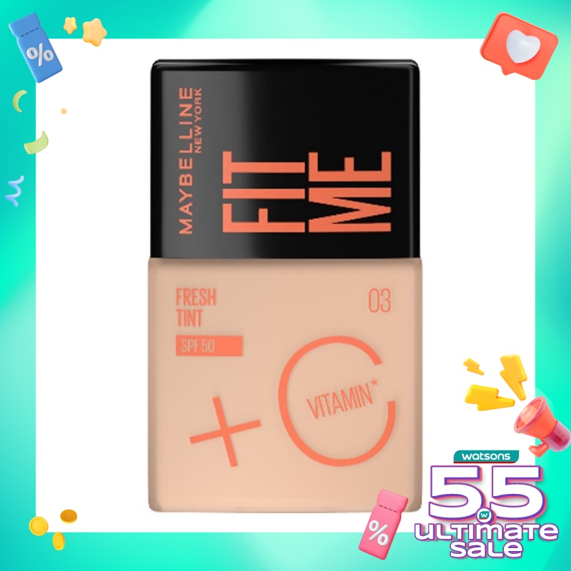 MAYBELLINE Fit Me Fresh Tint - Foundation Tint With Vitamin C And SPF 50 Shade 03