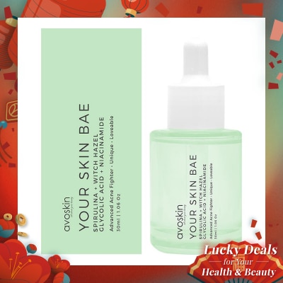 AVOSKIN Your Skin Bae Serum Spirulina + Witch Hazel + Glycolic Acid + Niacinamide 30 ml