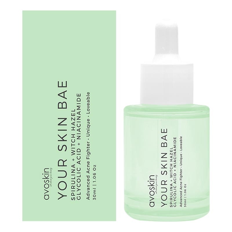 Your Skin Bae Serum Spirulina + Witch Hazel + Glycolic Acid + Niacinamide 30 ml