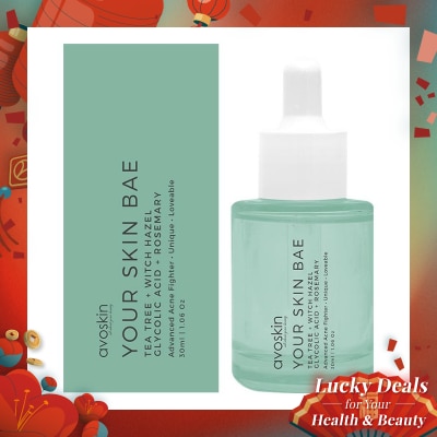 AVOSKIN Your Skin Bae Serum Tea Tree + Witch Hazel + Glycolic Acid + Rosemary 30 ml