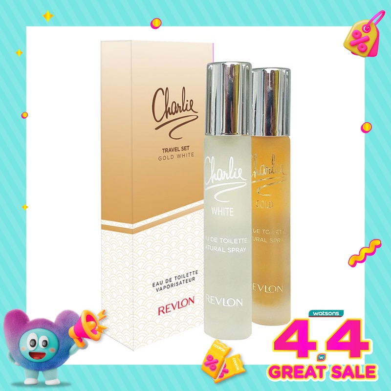 Charlie Eau de Toillete Travel Set Gold White 2 x 18ml