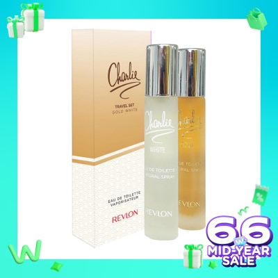 REVLON Revlon Charlie  Eau De Toillete Travel Set Gold White