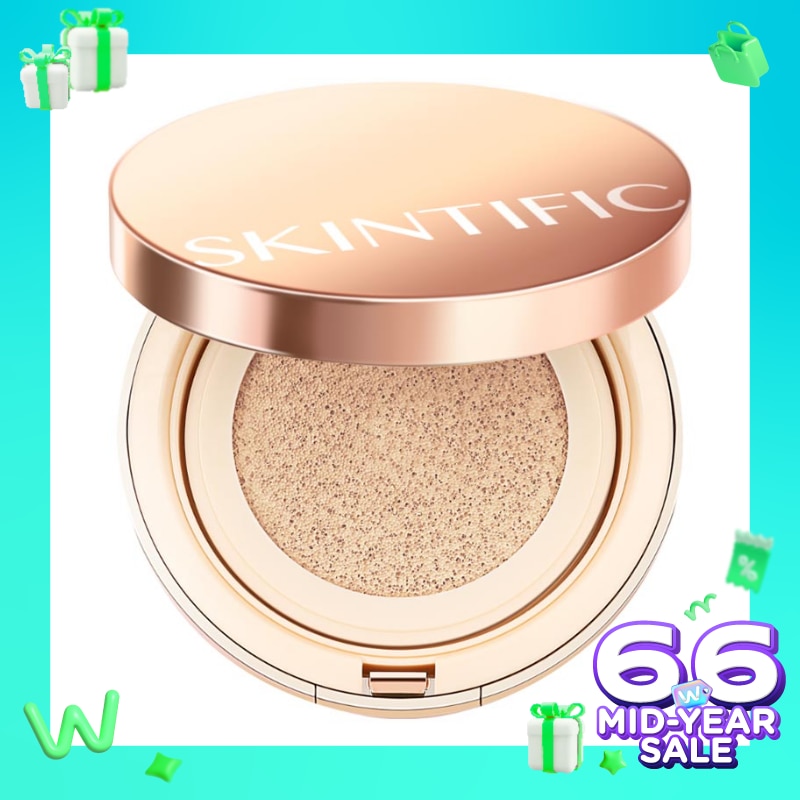 SKINTIFIC Cover All Perfect Cushion Spf35 Pa++++ 02 Ivory 11g