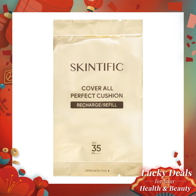 SKINTIFIC Refill Cover All Perfect Cushion Spf35 Pa++++ 01 Vanilla 11g