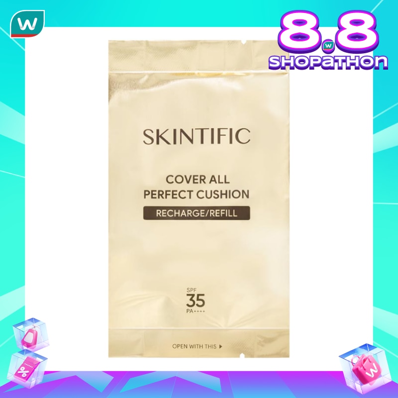 SKINTIFIC Refill Cover All Perfect Cushion Spf35 Pa++++ 01 Vanilla 11g