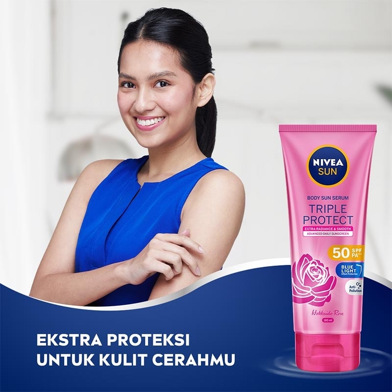 Nivea Sun Body Serum Triple Protect Extra Radiance SPF50+ 180ml