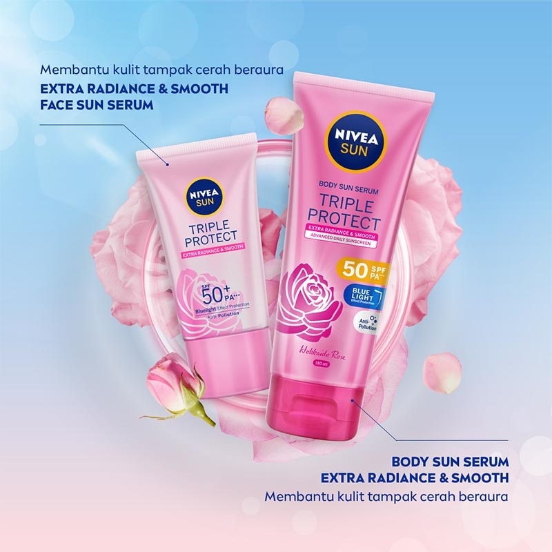Nivea Sun Body Serum Triple Protect Extra Radiance SPF50+ 180ml