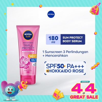 NIVEA - Nivea Sun Body Serum Triple Protect Extra Radiance SPF50+ 180ml