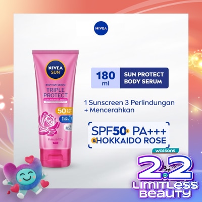 NIVEA Body Sun Serum Triple Protect Extra Radiance &. Smooth 180ml