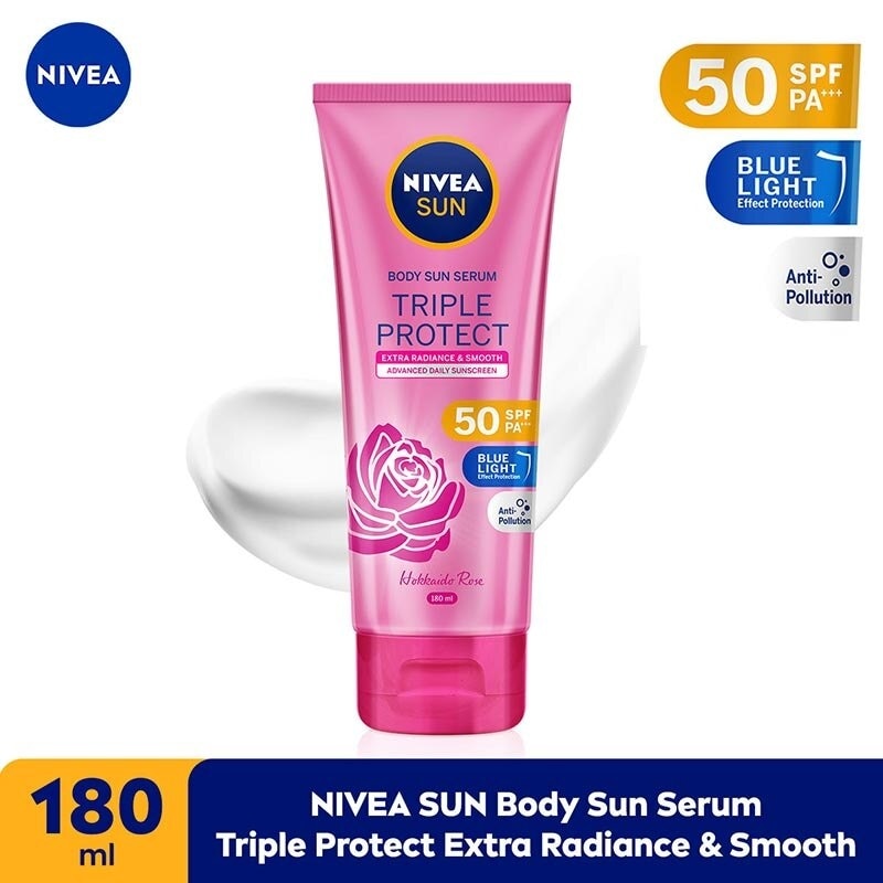 Nivea Sun Body Serum Triple Protect Extra Radiance SPF50+ 180ml