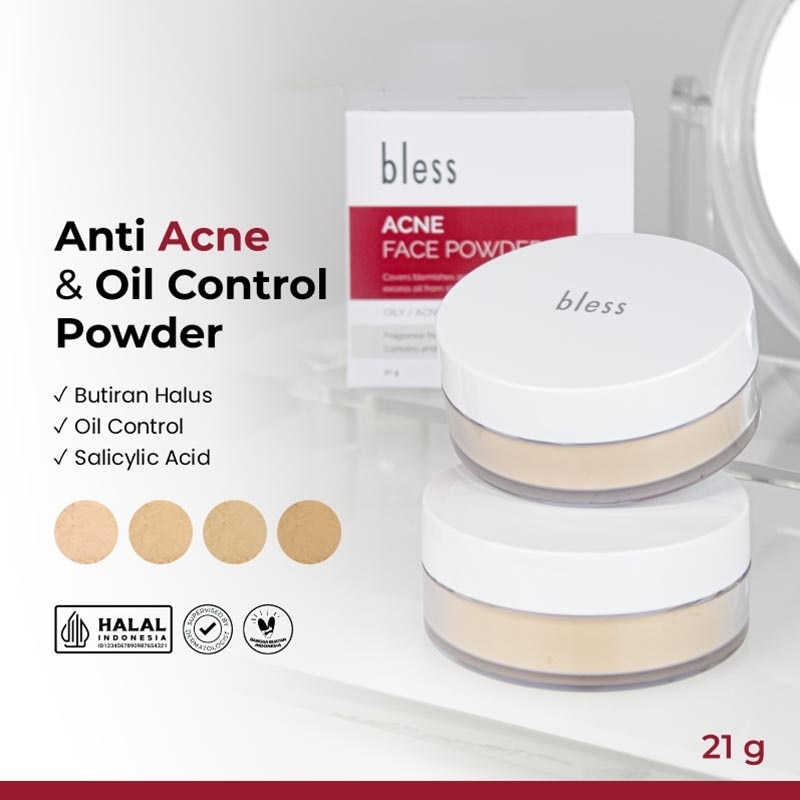 Bless Acne Face Powder Nude Beige 21g