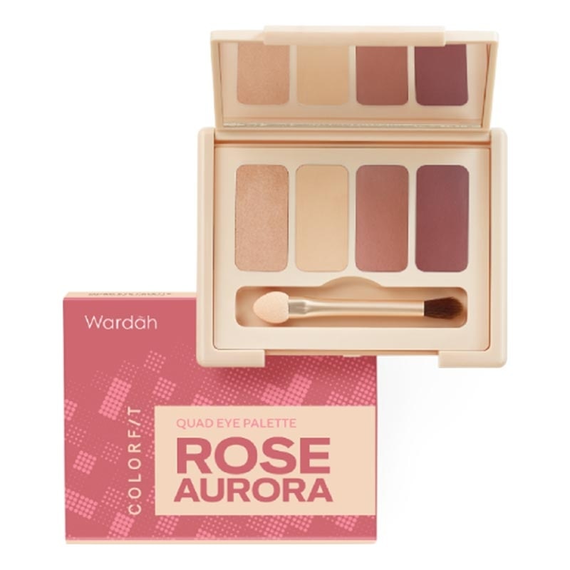 WARDAH Wardah Colorfit Quad Eye Palette 02 Rose Aurora