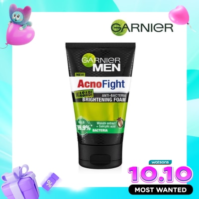 GARNIER Men Acno Fight Wasabi Brightening Foam 100ml image