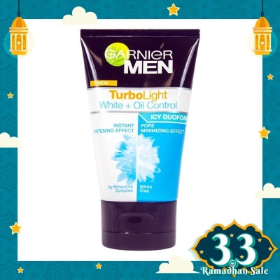 GARNIER Men Natural Turbo Light White + Oil Control 100ml