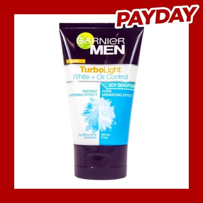 GARNIER Men Natural Turbo Light White + Oil Control 100ml