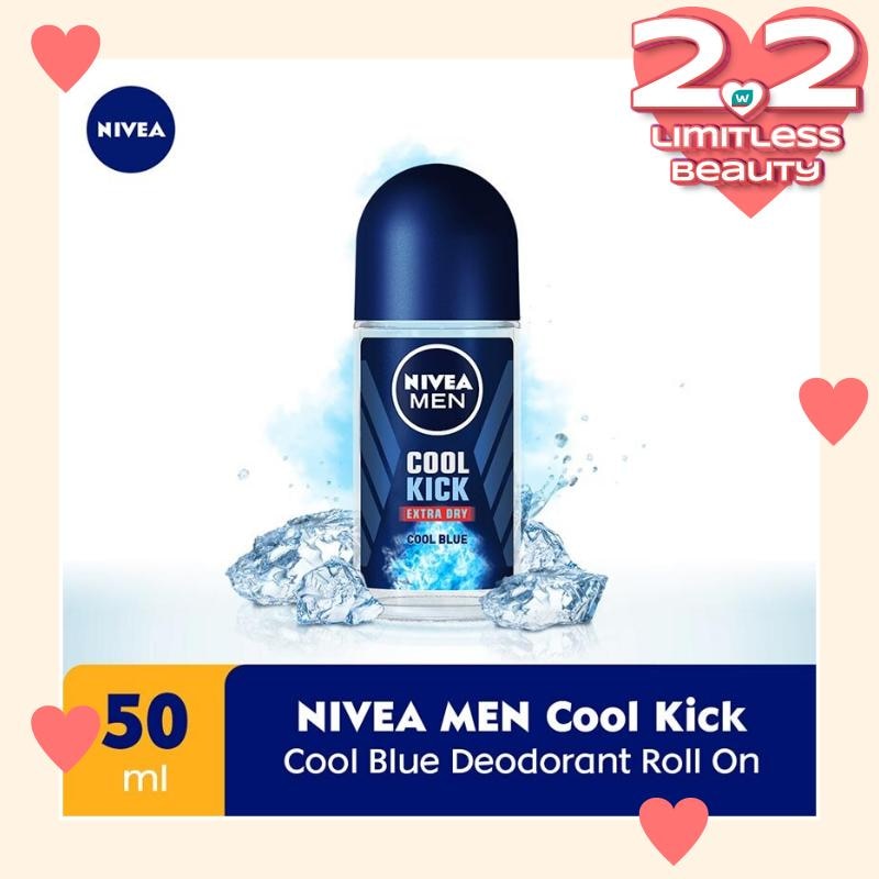 Promo Harga Nivea Men Deo Roll On Cool Kick 50 ml - Watsons