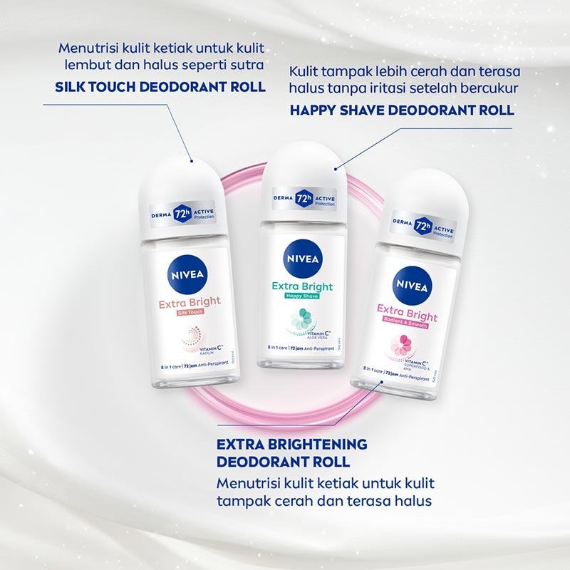 Nivea Deodorant Roll On Extra Brightening 50ml