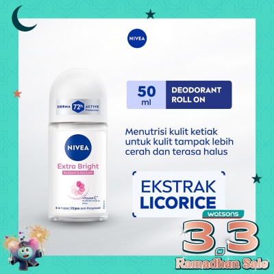 NIVEA Nivea Deodorant Roll On Extra Brightening 50ml