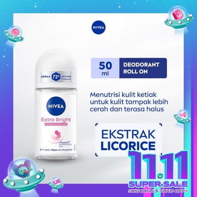 NIVEA Nivea Deodorant Roll On Extra Brightening 50ml