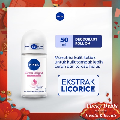 NIVEA Nivea Deodorant Roll On Extra Brightening 50ml