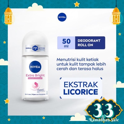 NIVEA Nivea Deodorant Roll On Extra Brightening 50ml